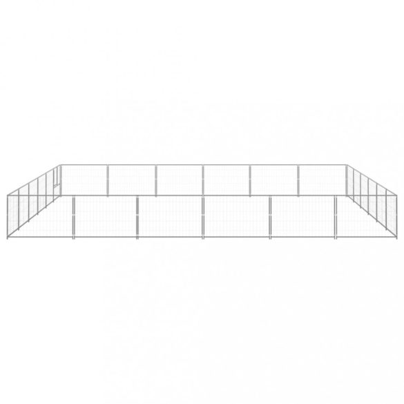 ezüstszínű acél kutyakennel 36 m²