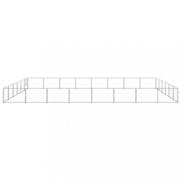 ezüstszínű acél kutyakennel 48 m²