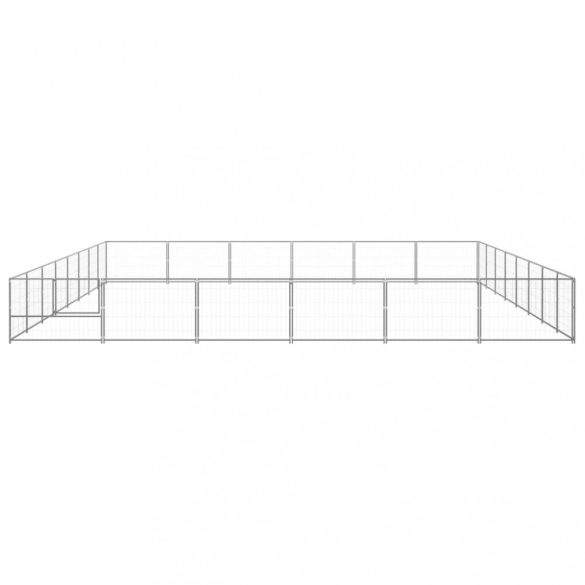 ezüstszínű acél kutyakennel 48 m²
