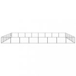 fekete acél kutyakennel 56 m²