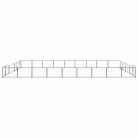 fekete acél kutyakennel 63 m²