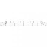 fekete acél kutyakennel 70 m²