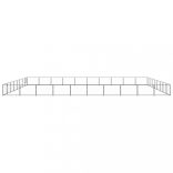 fekete acél kutyakennel 80 m²