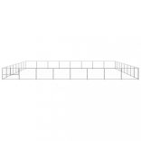 ezüstszínű acél kutyakennel 64 m²