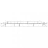 ezüstszínű acél kutyakennel 80 m²