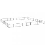 fekete acél kutyakennel 81 m²