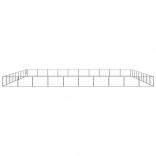 fekete acél kutyakennel 90 m²