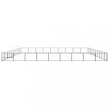 fekete acél kutyakennel 90 m²