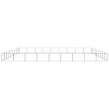 ezüstszínű acél kutyakennel 81 m²