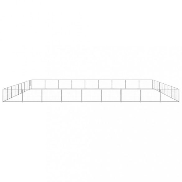 ezüstszínű acél kutyakennel 81 m²