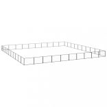 fekete acél kutyakennel 100 m²