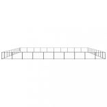 fekete acél kutyakennel 100 m²