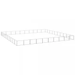 ezüstszínű acél kutyakennel 100 m²