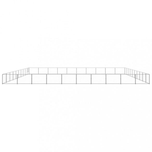 ezüstszínű acél kutyakennel 100 m²