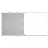 ezüstszínű acél kutyakennel 2,42 m²