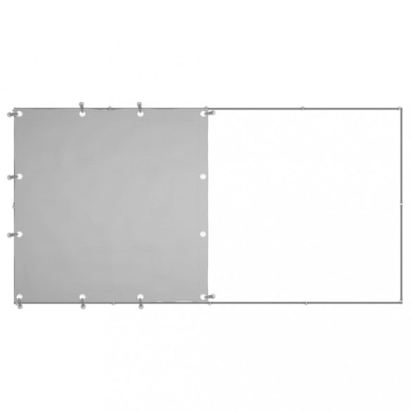 ezüstszínű acél kutyakennel 2,42 m²