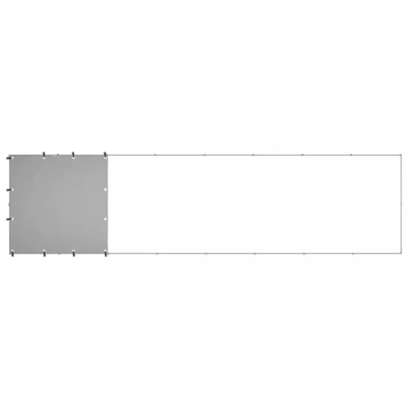 ezüstszínű acél kutyakennel 4,84 m²