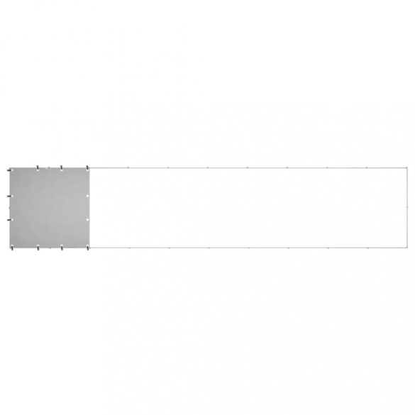 ezüstszínű acél kutyakennel 6,05 m²