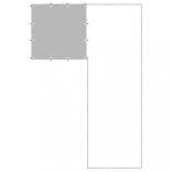 ezüstszínű acél kutyakennel 4,84 m²