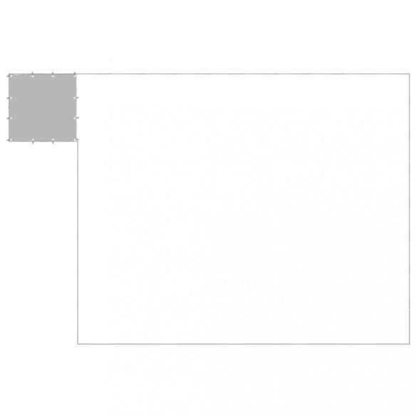 ezüstszínű acél kutyakennel 25,41 m²