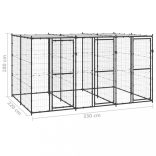 kültéri acél kutyakennel tetővel 7,26 m²