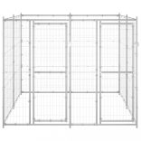 kültéri horganyozott acél kutyakennel 4,84 m²