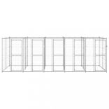 kültéri horganyozott acél kutyakennel 12,1 m²