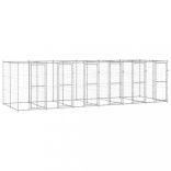 kültéri horganyozott acél kutyakennel 14,52 m²