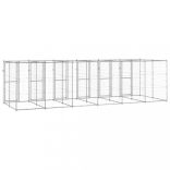 kültéri horganyozott acél kutyakennel 14,52 m²