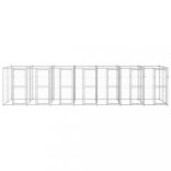 kültéri horganyozott acél kutyakennel 16,94 m²