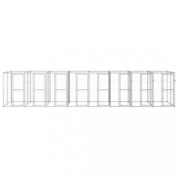 kültéri horganyozott acél kutyakennel 19,36 m²