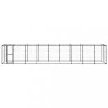 kültéri acél kutyakennel tetővel 21,78 m²