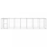 kültéri horganyozott acél kutyakennel tetővel 16,94 m²