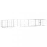 kültéri horganyozott acél kutyakennel tetővel 26,62 m²