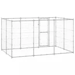 kültéri horganyozott acél kutyakennel 7,26 m²