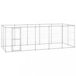 kültéri horganyozott acél kutyakennel 12,1 m²