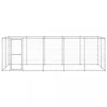 kültéri horganyozott acél kutyakennel 12,1 m²