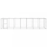 kültéri horganyozott acél kutyakennel 16,94 m²