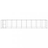 kültéri horganyozott acél kutyakennel 21,78 m²