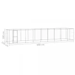 kültéri horganyozott acél kutyakennel 21,78 m²