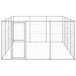 kültéri horganyozott acél kutyakennel 14,52 m²
