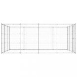 kültéri horganyozott acél kutyakennel 14,52 m²