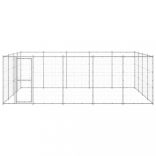 kültéri horganyozott acél kutyakennel 24,2 m²