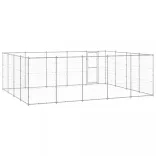 kültéri horganyozott acél kutyakennel 24,2 m²