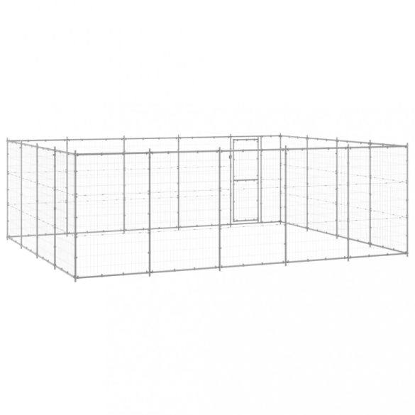 kültéri horganyozott acél kutyakennel 24,2 m²