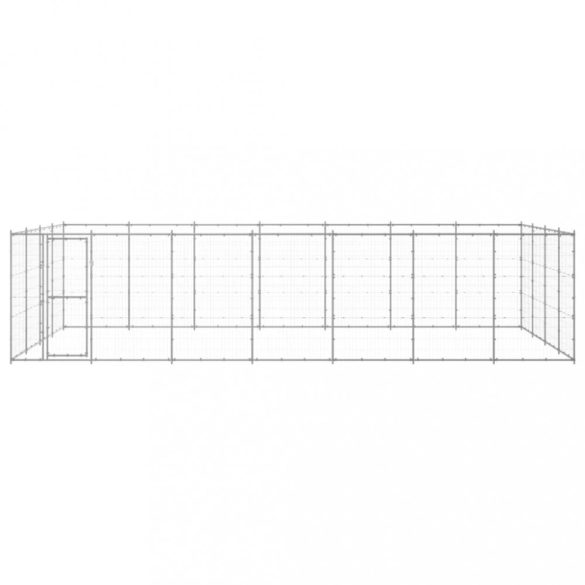 kültéri horganyozott acél kutyakennel 33,88 m²