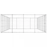 kültéri horganyozott acél kutyakennel 33,88 m²