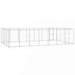 kültéri horganyozott acél kutyakennel 33,88 m²