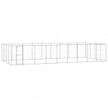 kültéri horganyozott acél kutyakennel 43,56 m²