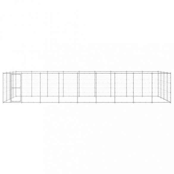 kültéri horganyozott acél kutyakennel 43,56 m²